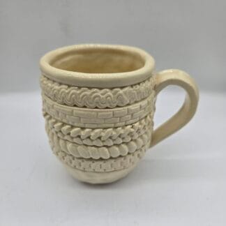 Cream textured Mug