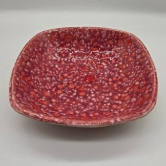 Pink/Pink and White Speckled Deep Square Dish