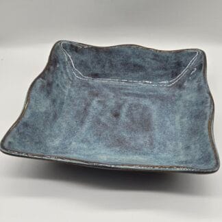 Blue/Brown Deep Square Dish