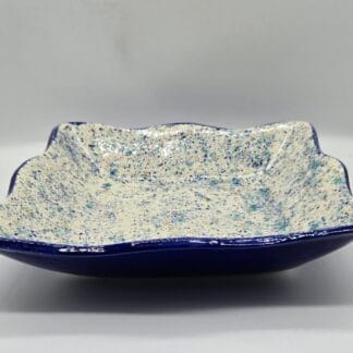 Cobalt Blue/Teal, Mustard, Cobalt Speckles Deep Square Dish