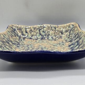 Cobalt Blue/Pink, Cobalt, Teal Speckles Deep Square Dish