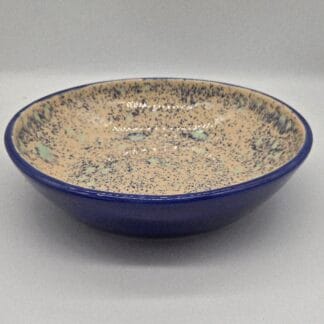 Cobalt/Pink, Teal, Cobalt Speckles Shallow Bowl