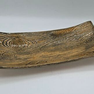 Wood Textured Rectangular Dish