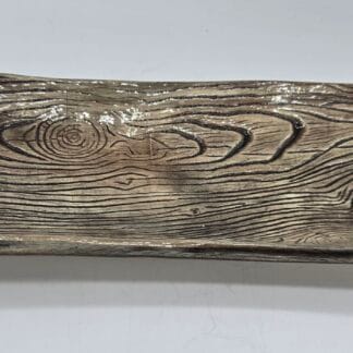 Rustic Wood Textured Rectangular Dish