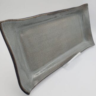Blue/Brown Airbrushed Rectangle Platter