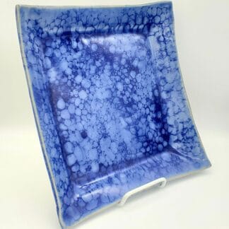 Blue Bubbles Square Platter