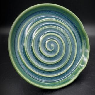 Green Round Spoon Rest
