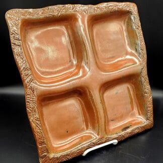 Remy Red 4 Divider Dish