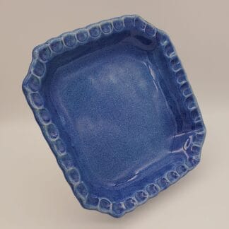 Cobalt Airbrushed Deep Square Dish
