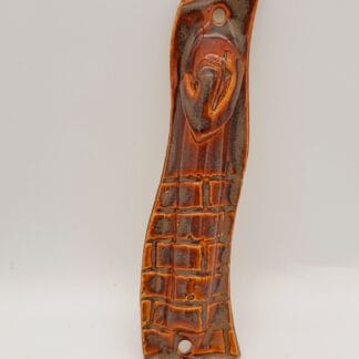 Brown Brick Airbrushed Mezuza Cover (Small)