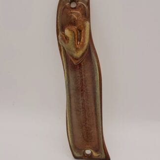 Brown Airbrushed Mezuza Cover (Small)