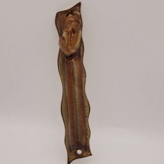 Brown Airbrushed Mezuza Cover (Large)