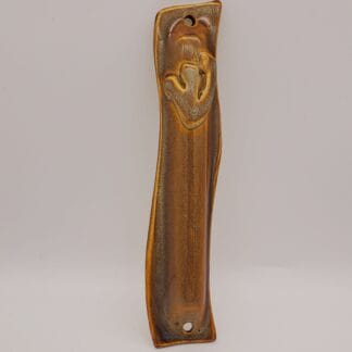 Brown Airbrushed Mezuza Cover (Large)