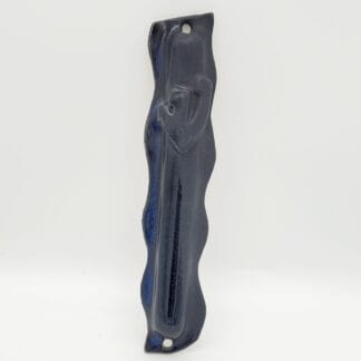 Black Matt/Blue Mezuza Cover (Large)