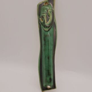 Green Metallic Mezuza Cover (Large)