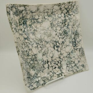 Green Bubbles Square Platter