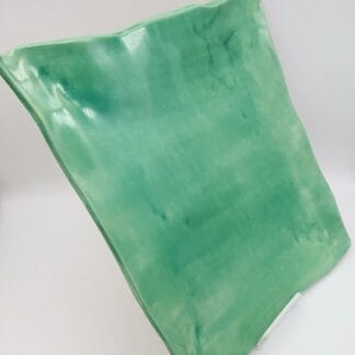 Light Green Brush Square Platter
