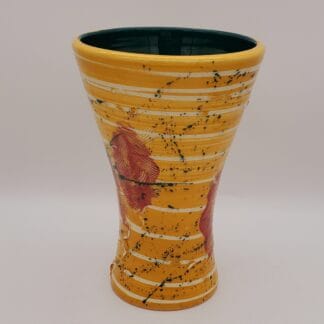 Mustard/Red/Green Vase