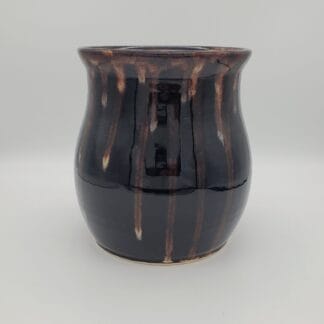 Black/Cream Drips Vase