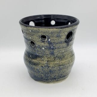 Gray/Blue/White Speckled Vase