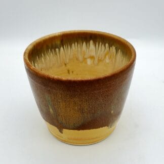 Cream/Brown Sparkle Overlay Vase