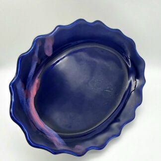 Cobalt/Pink Splash Oval Platter