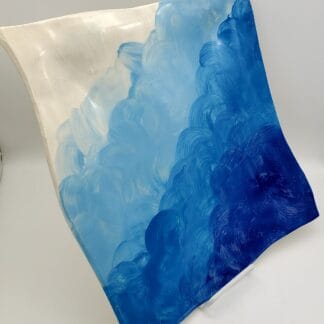 Blue Shades Brushed Square Platter