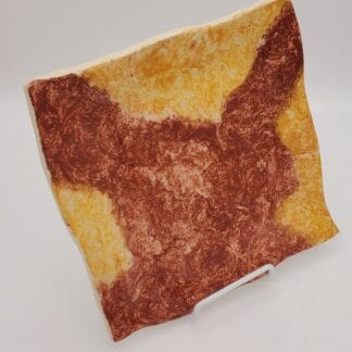 Brown/Gold Brushed Square Platter