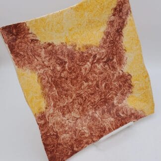 Brown/Gold Brushed Square Platter