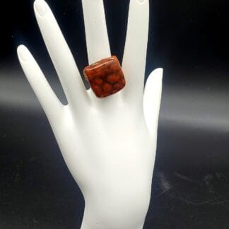 Terra Cotta Textured Ring