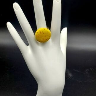 Yellow/Red/Orange Speckle Ring