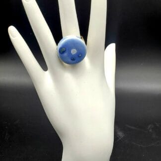 Light Blue/Green/White Speckle Ring