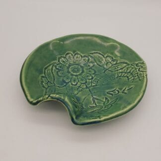 Green Lace Texture Dish