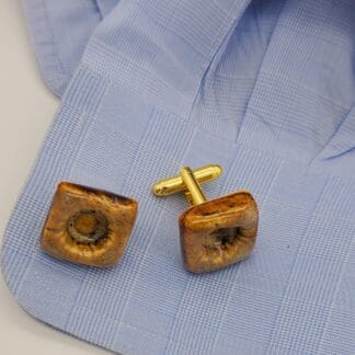 Light Brown Airbrushed Textured Square Cufflinks