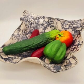 Black Bubble Wavy Bowl (X-Large)