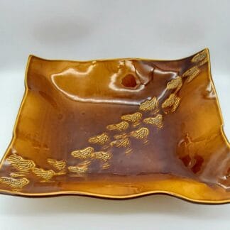 Amber/Texture Wavy Bowl (X-Large)